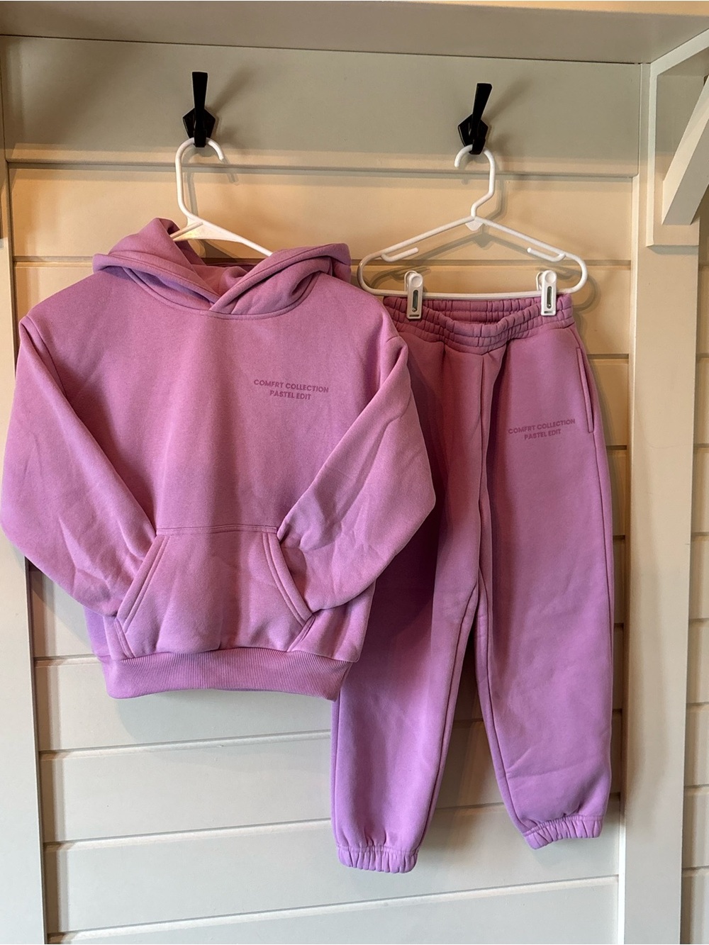 NEW! Comfrt Kids Pastel Lilac/Pink Hoodie & Joggers Set - Comfort Collection